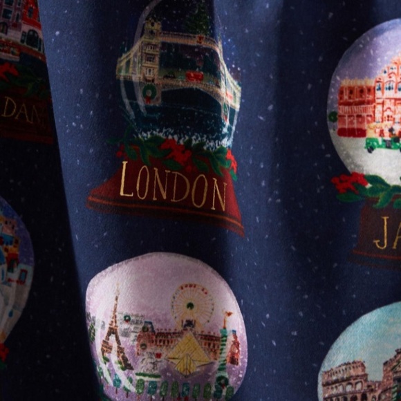 Anthropologie Holiday in the city around the world tea towel - Picture 2 of 9